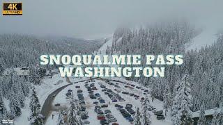 4K Drone Footage - Snoqualmie Pass, Washington
