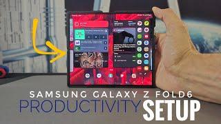 ●Samsung Galaxy Z Fold6 Productivity Setup Highlights | What's On My Phone (Basics)!