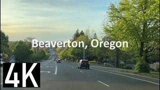 Road Tour of Beaverton, Oregon in 4K - The Home to Nike Shoes - Driving Beaverton (Portland Suburb)