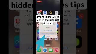 #iPhone 15pro iOS 18 hidden features tips & tricks amazing