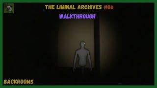 ROBLOX The Liminal Archives - walkthrough - Horror/Backrooms - #86