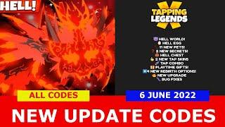 NEW UPDATE CODES *UPDATE 9*  [UPDATE] ALL CODES! Tapping Legends X ROBLOX | 6 JUNE 2022