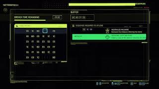 Cyberpunk 2077 Militech Datashard Hack