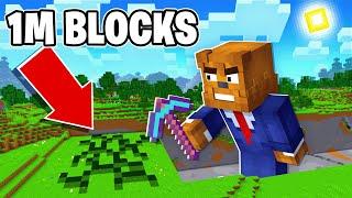 Minecraft But We Race To Break 1 Million Blocks!