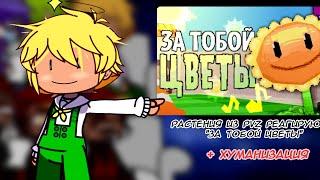 || Реакция растений из PVZ на "За тобой цветы" || РУС|| Хуманизация||