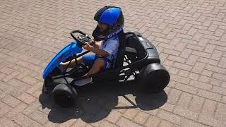 Max drift go-kart 24v outdoor racer driven by my 2 year old son.