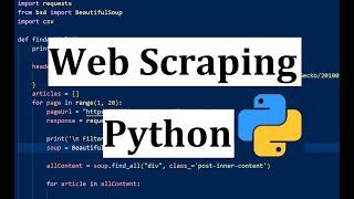 Web Scraping with Python - Python Tutorial