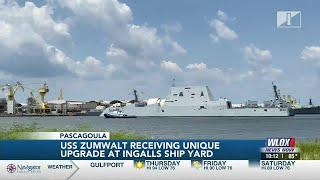 USS Zumwalt receiving $154M upgrade at Huntington Ingalls