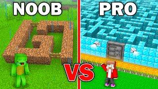 NOOB vs PRO : Mikey and JJ Security Maze Survival Battle in Minecraft ! - Maizen