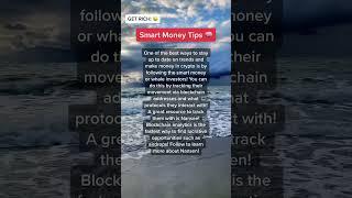 Follow if you want an entire list of crypto whale tracker tools! #crypto #finance #invest #wealthy