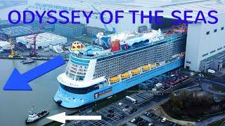 Amazing Float Out ODYSSEY OF THE SEAS | New Spectacular Ship for Royal Caribbean International