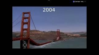 Golden gate bridge evolution Destruction#shorts#evolution￼#goldengate￼bridge ￼