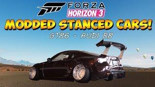 Forza Horizon 3 - MODDED STANCED TUNER CARS! - Dev mods