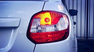 LADA ГРАНТА FL лифтбек - замена ламп R10W, P21W, C5W, W5W на LED. Диодные габариты,стопы и подсветка