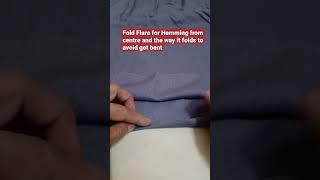 Hem folding shouldn't be bent on flare. SUBSCRIBE Home Tailoring by Kusum Sharma for SEWING Videos