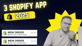 My Top 3 BEST Shopify Apps To Increase Sales (2025 Edition) MUST HAVE Shopify Apps.