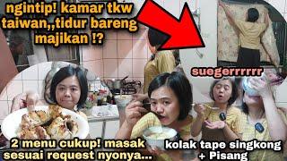 NGINTIP! Kamar Tkw Taiwan Tidur Bareng Majikan !? suegerrr bikin kolak pisang + tape singkong....