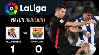 MATCH HIGHLIGHT LALIGA | HASIL LIGA SPANYOL | REAL SOCIEDAD VS BARCELONA