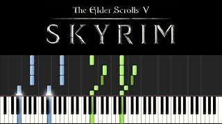 Skyrim (Piano Tutorial + sheets) - Main theme: Dragonborn