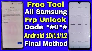 Dial *#0*# - Samsung Frp Unlock/Bypass Google Account Lock Android 10/11/12 | Final Method Free Tool