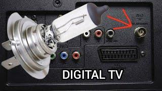 H7 Car Bulb Improves Digital TV Signal || Free Digital Channels