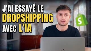 J’ai essayé le dropshipping avec l'IA (je m'attendais pas à ça...)