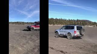 Gen3 Mitsubishi Montero side by side suspension comparison