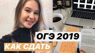 КАК СДАТЬ ОГЭ 2019