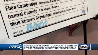 Republicans respond to Democrats'' write-in effort for Biden, suggesting 'bozo' instead