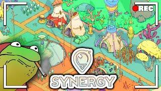 SYNERGY, A Seussical, Moebius-Inspired Survival City Builder