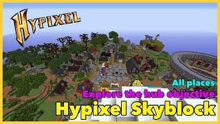 Hypixel Skyblock | Objective: Explore The Hub ALL places! (Outdated)