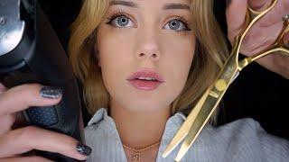 ASMR  Role Play Hairdresser + Head Massage