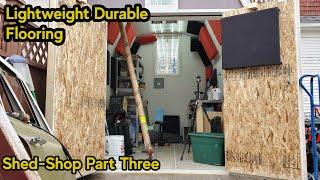 Epoxy Cement Board Floor - Lightweight Durable - Shed-Shop Part Three