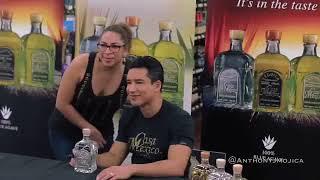 Mario Lopez Casa Mexico Tequila bottle signing at Lee's Discount Liquor in Las Vegas.