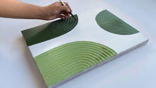 DIY Minimal textured art on canvas | Abstract DIY Home Decor | Wall Art Painting