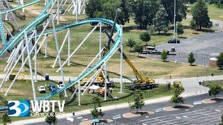 Cars Running On Fury 325 Rollercoaster At Carowinds