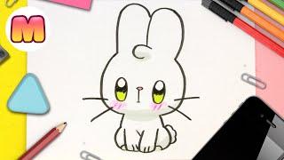 COMO DIBUJAR UN CONEJO KAWAII   Dibujos kawaii fáciles  Aprende a dibujar con Jape