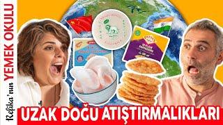 YURT DIŞINDAN İLGİNÇ ATIŞTIRMALIKLARI DENEDİK! Spring Roll, Karides Cips, Çin Böreği, Çıtır Mercimek