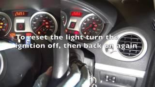 Renault Clio 3 Service Light Reset