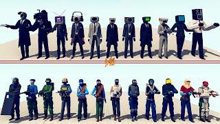 CAMERAMAN TEAM vs CS GO TEAM - Totally Accurate Battle Simulator | TABS