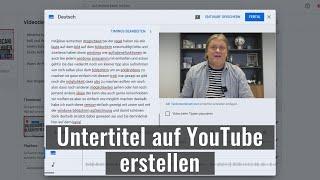 Untertitel auf YouTube erstellen