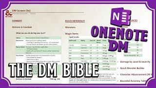 The OneNote DM Bible - The ULTIMATE OneNote TTRPG Notebook