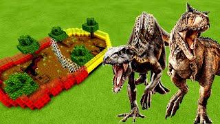 MCPE: How To Make an Indoraptor & Carnotaurus Farm