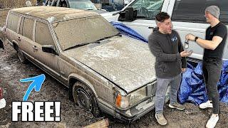 Erste Wäsche 12 Jahre: VERLASSEN 1990 Volvo 740 Wagon! Detaillierung und überraschender Freund!