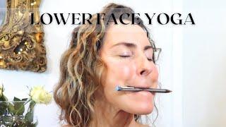 LOWER FACE YOGA EXERCISES | TIGHTEN LOWER FACE: CHEEKS, JAW, MARIONETTE LINES!!