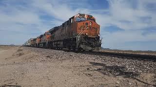 Fast Freight Trains in the Desert