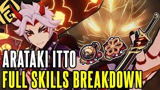 HAS GEO META ARRIVED?! INSANE DAMAGE! | Arataki Itto FULL SKILLS BREAKDOWN - Genshin Impact