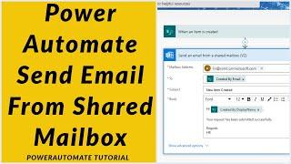 Power Automate Send Email From Shared Mail Box