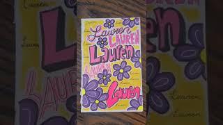 drawing my subscriber's names  #shorts #short #Lauren #art @actually.lauren