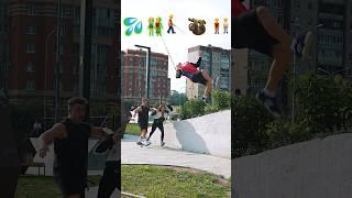 Parkour with Emojis pt.56 #kiryakolesnikov #prank #funny #comedy #stunt #sports #parkour